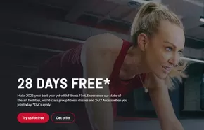 Sport & Recreation offers in Glen Eira VIC | 28 Days Free in Fitness First | 02/04/2025 - 22/04/2025