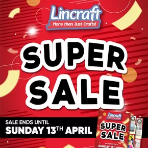Department Stores offers in Enfield VIC | Super Sale in Lincraft | 03/04/2025 - 30/04/2025
