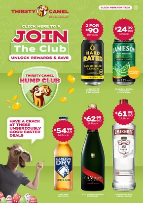 Thirsty Camel catalogue in Tuggeranong ACT | Unseriously Good Easter Deals | 14/04/2025 - 27/04/2025