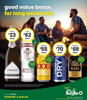 Groceries offers in Joondalup WA | Good Value Booze, For Long Weekends. in The Bottle-O | 14/04/2025 - 27/04/2025