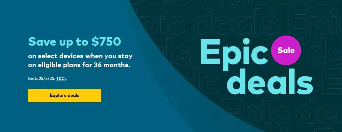 Optus catalogue in Bendigo VIC | Epic Deals | 07/04/2025 - 25/05/2025