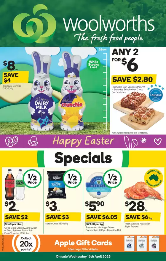 Woolworths catalogue | Weekly Specials - 16/04 | 16/04/2025 - 22/04/2025