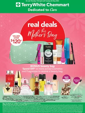 TerryWhite Chemmart catalogue in Mudgee NSW | Real Deals on your Favourite Brands | 17/04/2025 - 06/05/2025