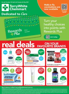 TerryWhite Chemmart catalogue in Moonee Valley VIC | Real Deals on your Favourite Brands | 17/04/2025 - 06/05/2025