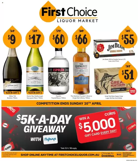 First Choice Liquor catalogue | Weekly Specials | 09/04/2025 - 22/04/2025