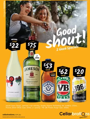 Liquor offers in Glen Eira VIC | Good shout! 21/04 in Cellarbrations | 21/04/2025 - 04/05/2025