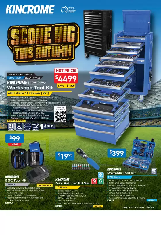 Kincrome catalogue in Townsville QLD | Score Big This Autumn | 14/04/2025 - 31/05/2025