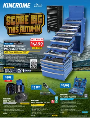 Hardware & Auto offers in Rockingham WA | Score Big This Autumn in Kincrome | 14/04/2025 - 31/05/2025