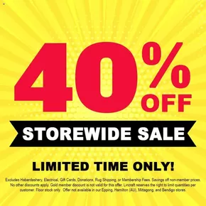 Department Stores offers in Enfield VIC | Liquidation Sale in Lincraft | 15/04/2025 - 30/04/2025