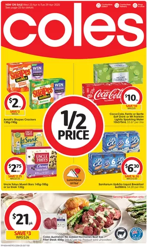 Groceries offers in Ryde NSW | Great Value. Hands Down - 23rd April in Coles | 23/04/2025 - 29/04/2025