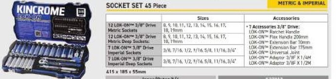 Tools offers in Kincrome