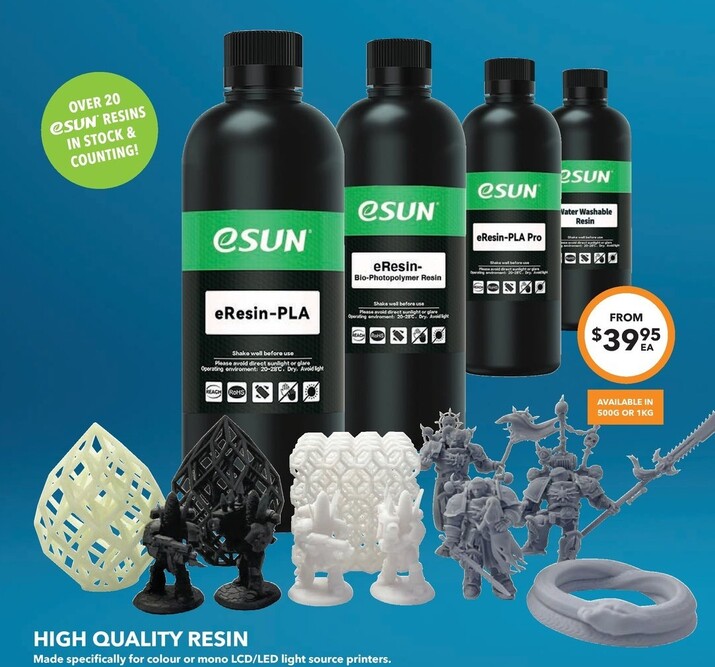 Esun High Quality Resin offers at $39.95 in Jaycar Electronics