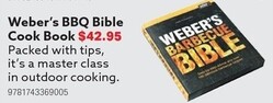 Weber Bbq Bible Cook Book offers at $42.95 in Mitre 10