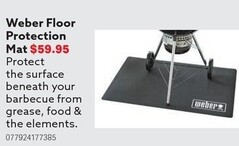 Weber Floor Protection Mat offers at $59.95 in Mitre 10