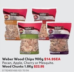Weber Wood Chips 900g offers at $14.95 in Mitre 10