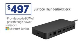 Microsoft Surface Thunderbolt Dock offers at $497 in Officeworks