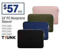 Trunk 14" PC Neoprene Sleeve offers at $57 in Officeworks