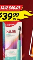 Pulse Connected Deep Clean Toothbrush offers at $39.99 in Cincotta Chemist