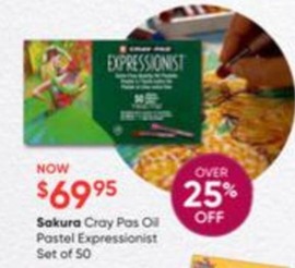 Sakura Cray Pas Oll Pastel Expressionist Set Of 50 offers at $69.95 in Eckersley's Art & Craft
