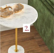 Layla White Marble Round Side Table Large offers at $249 in Early Settler