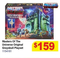 Masters Of The Universe Original Grayskull Playset offers at $159 in Mr Toys Toyworld