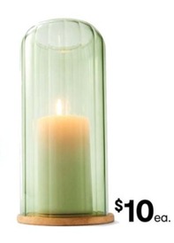 2 Tone Glass Pillar Holder offers at $10 in Kmart