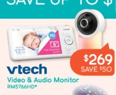 Video & Audio Monitor offers at $269 in Baby Bunting