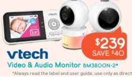 Video & Audio Monitor Bm3800n-2 offers at $239 in Baby Bunting