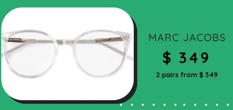 2 Pairs offers at $349 in Specsavers