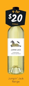 Jumpin’ Jack Range offers at $20 in Cellarbrations