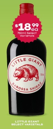 Little Giant Select Varietals offers at $18.99 in Thirsty Camel