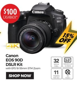 Eos 90d Dslr Kit offers at $100 in Ted's Cameras
