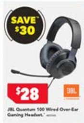 Quantum 100 Wired Over-ear Gaming Headset offers at $28 in Harvey Norman