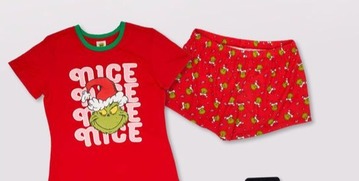 Women's Grinch PJs offers at $18 in The Reject Shop