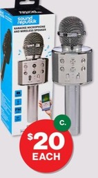 Wireless Karaoke Microphone offers at $20 in The Reject Shop