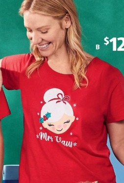 Women’s Christmas Pj Set offers at $12.99 in ALDI