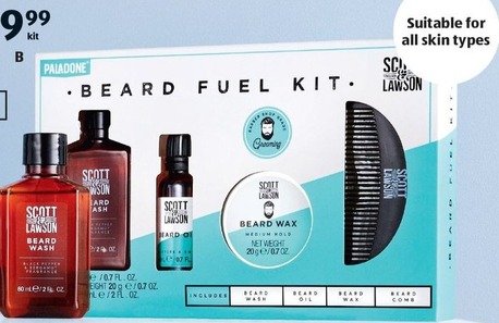 Scott & Lawson Beard Fuel Kit offers at $9.99 in ALDI