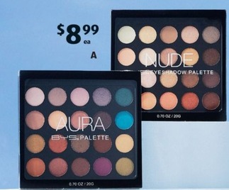 Bys Face Or Eyeshadow Palette 15g-20g offers at $8.99 in ALDI