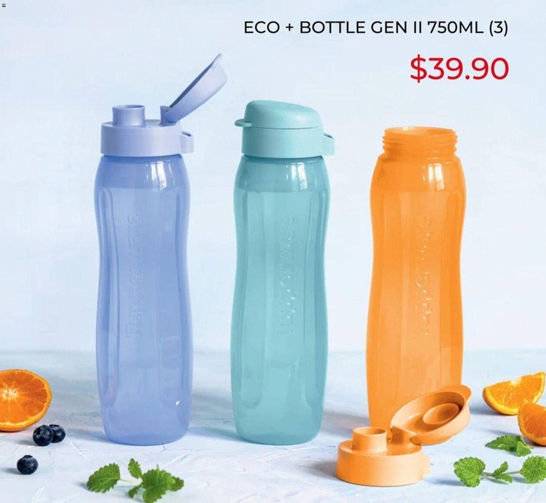 Eco + Bottle Gen Ii 750ml (3) offers at $39.9 in Tupperware