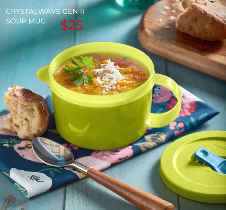 Crystalwave Gen Ii Soup Mug offers in Tupperware