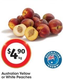 Australian Yellow Peaches  offers at $4.9 in Coles