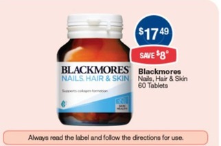 Nails, Hair & Skin 60 Tablets offers at $17.49 in Pharmacist Advice