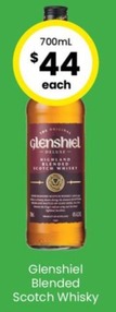 Glenshiel Blended Scotch Whisky offers at $44 in The Bottle-O