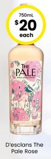 D’esclans The Pale Rose offers at $20 in The Bottle-O