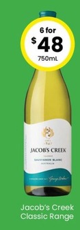 Jacob’s Creek Classic Range offers at $48 in The Bottle-O