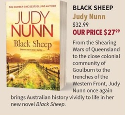 Black Sheep offers at $32.99 in Collings Booksellers