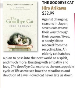 The Goodbye Cat offers at $32.99 in Collings Booksellers