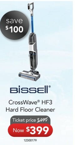 Bissell CrossWave® HF3 Hard Floor Cleaner offers at $399 in Godfreys