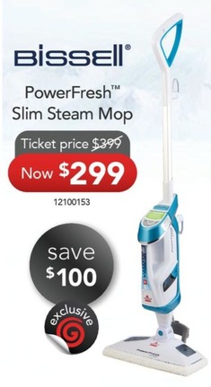 Bissell PowerFresh™ Slim Steam Mop offers at $299 in Godfreys