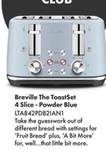 Breville The ToastSet 4 Slice - Powder Blue offers in The Good Guys
